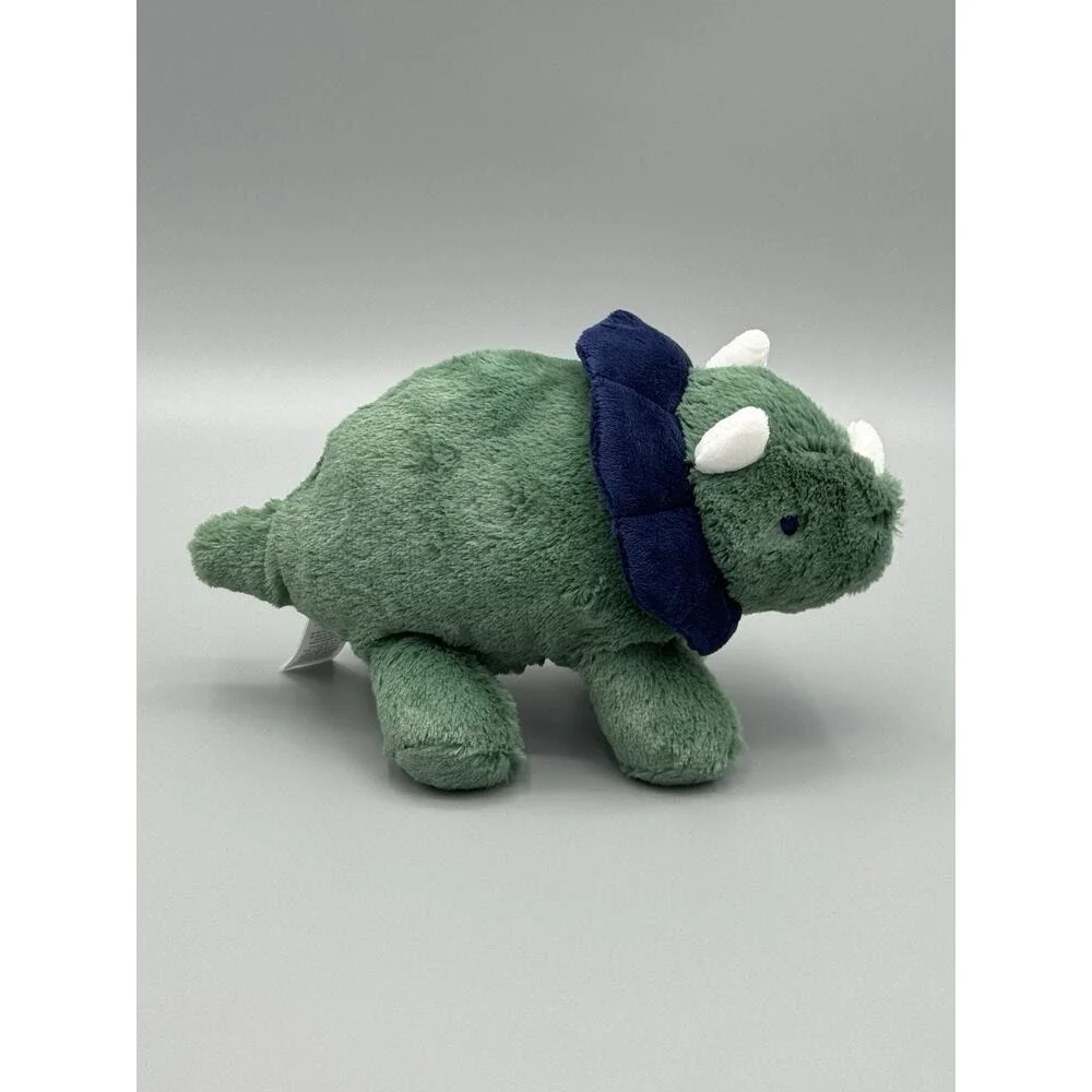 Carters Just One You Dinosaur Plush Green Triceratops Stuffed lovey #68340